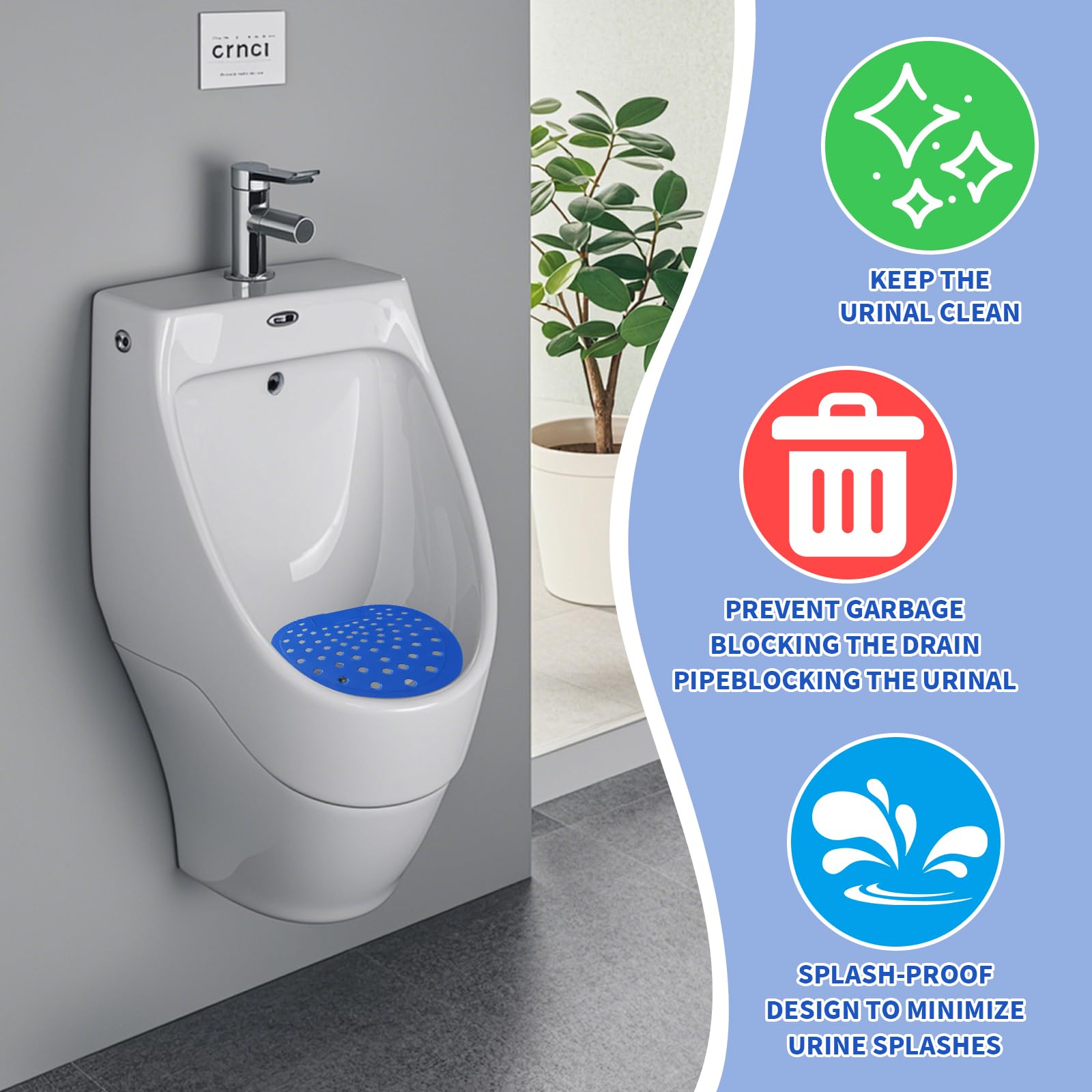 16 Pièces Desodorisant Urinoir avec Parfum Désodorisant pour Urinoir Urinoir Desodorisant Tapis d'Urinoir Désodorisant pour Tout Urinoir ou Pissoir