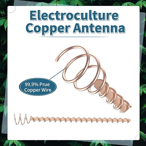 Miniatura 4 de Alambre de cobre puro 99.9%, estaca para plantas de electrocultivo, 6 estacas para plantas de electrocultivo, antenas de bobina de cobre para