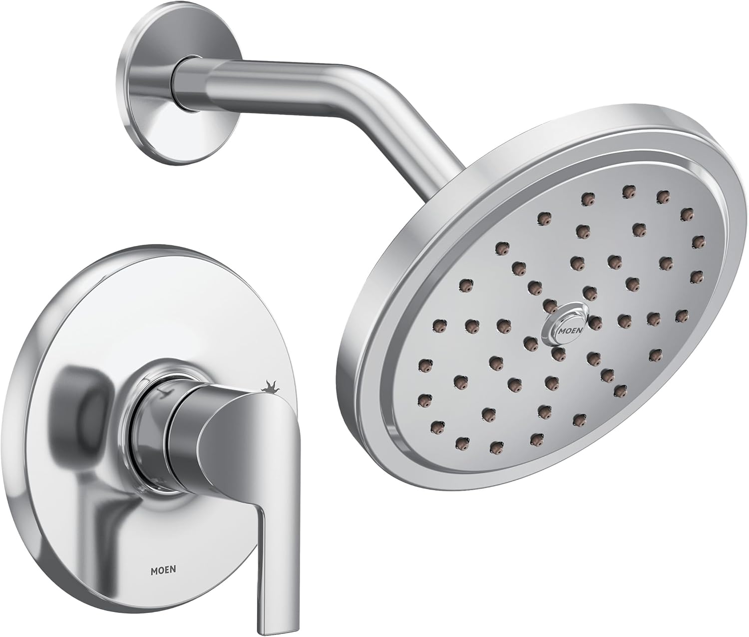 Moen UTS2202EP Doux Collection M-CORE 2-Series 1-Handle Shower Trim Kit, Valve Required, Chrome