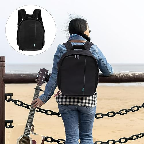 Miniatura 8 de Bolsa de cámara Mochilas impermeables para cámara réflex digital SLR estuche de cámara de viaje Mochila de fotografía de gran capacidad verde para