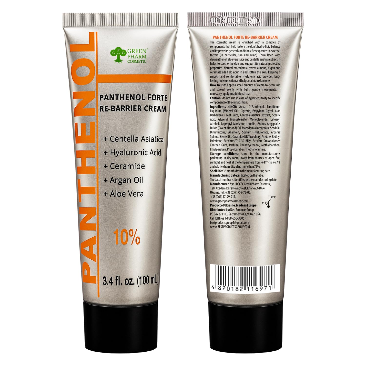 Centella Asiatica + Ceramide Moisturizer with 10% Panthenol – Intensive Skin Barrier Repair Cream Forte for Redness, Acne, Burns, Post-Procedure – Psoriasis & Irritation Care 3.4oz - Image 9