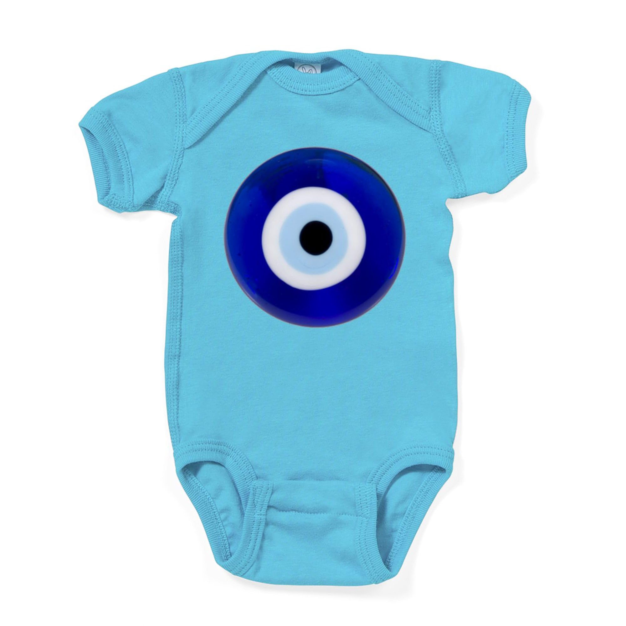 CafePress Nazar Amulet Evil Eye Protection Cute Baby Bodysuit Romper Dark
