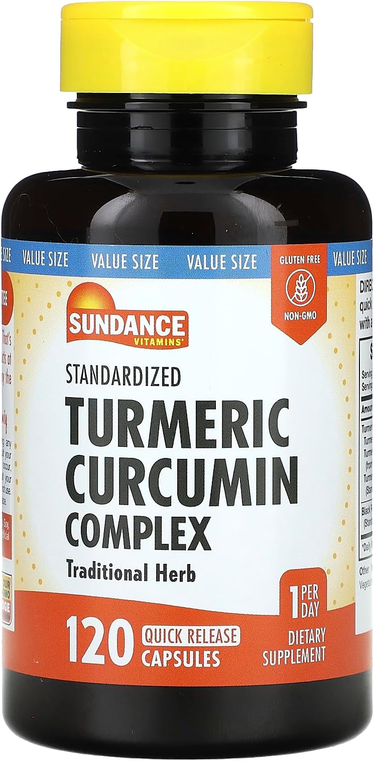 Turmeric Curcumin Complex | 120 Capsules | with Black Pepper Extract | Traditional Herb | Non-GMO and Gluten Free Supplement
