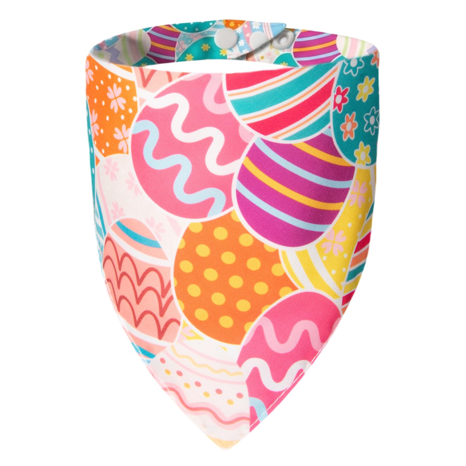 ICEMOOD Easter Dog Bandana Colorful Eggs - Pet Scarf with Adjustable Snap Button Cute Holiday Costumes, Small to Medium Breeds (5-30lbs) — image 1