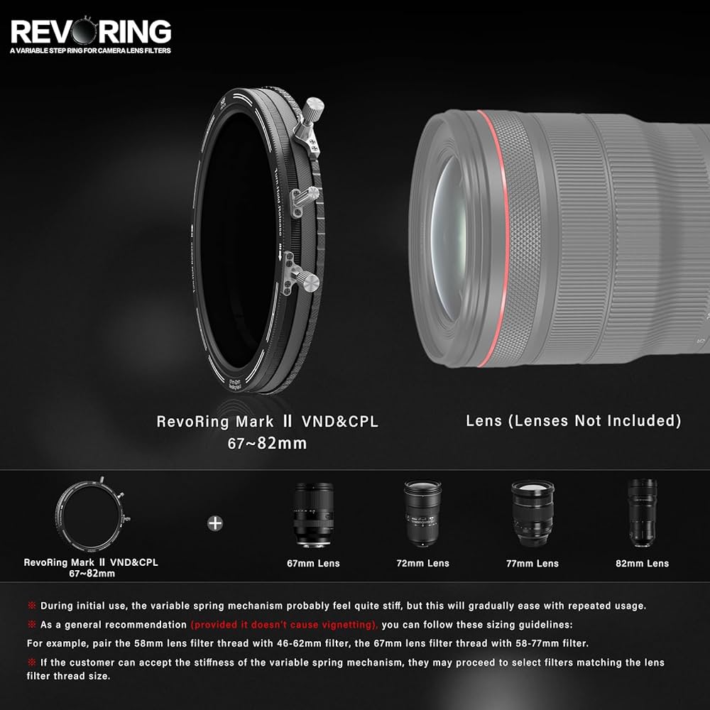Amazon.com : H&Y RevoRing MKⅡ Variable ND Filter, ND3
