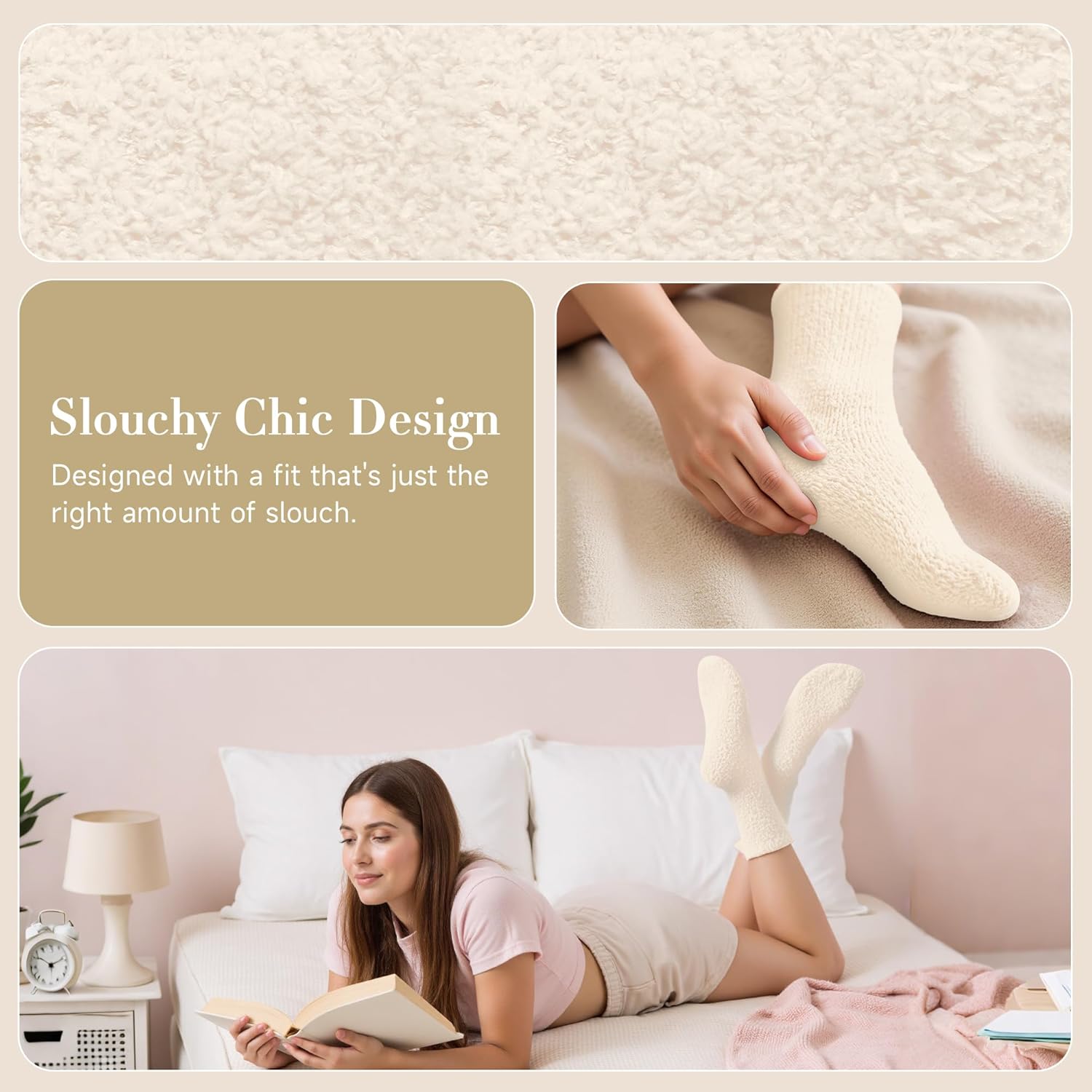 QOG Cozy Cloud Socks - Fuzzy Socks for Women & Men, Warm & Unisex - Soft, Fluffy Sleep Sock - Relaxation Gift - Image 5