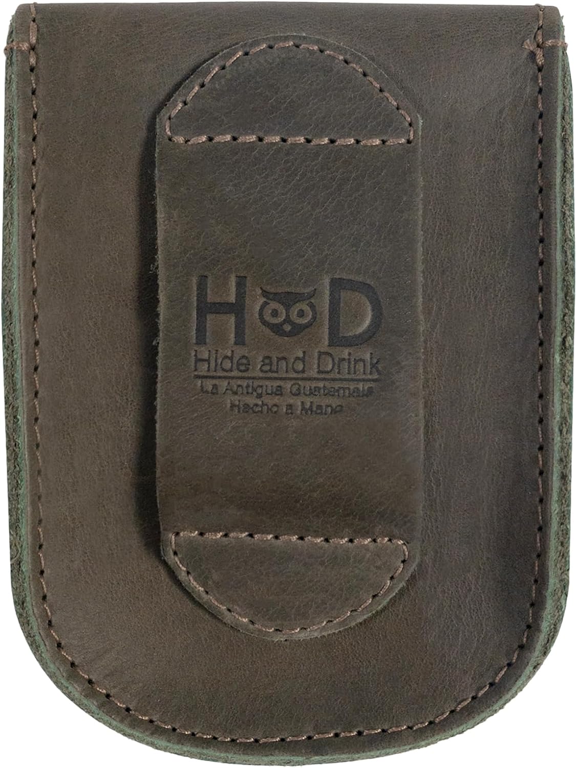 Hide & Drink, Holster Pouch, Durable EDC Waist Bag for Coins, Pocket Wallet, Headphones, Personal Items, Conveniently Attaches to Belt, Full Grain Leather, Handmade - Image 5