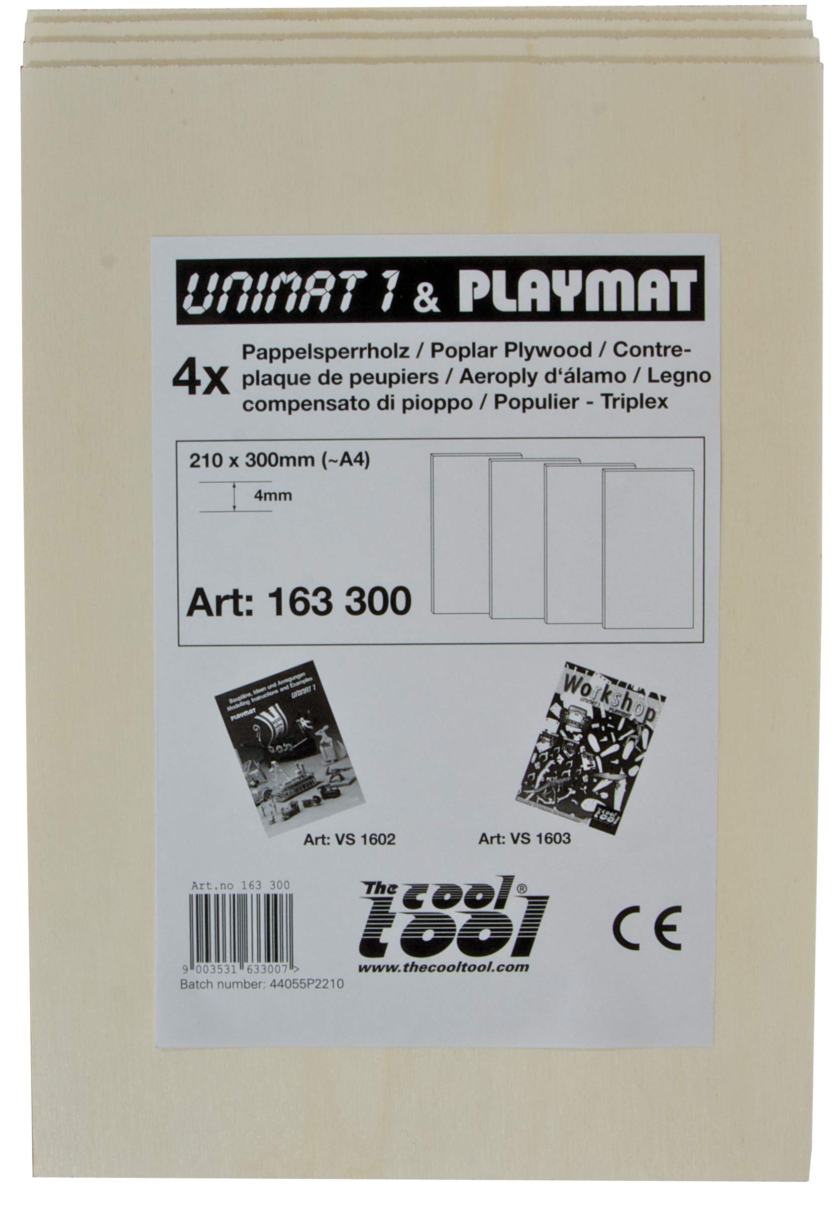 Cool Tool 4 in 1 Workshop - Extra Set of Plywood - 4 pc Arts & Crafts for Ages 8 to 10