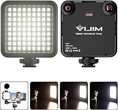 ULANZI VL81 Video Light, USB LED with 3 Cold Shoe, Rechargeable Battery 3000 mAh, Two-Tone Dimmable 3200K-5600K CRI95+, Portable Camera Light for YouTube Tiktok Video Conferencing DSLR Vlog