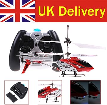 Syma 2nd Edition S107 S107G New Version Indoor Helicopter (Red)