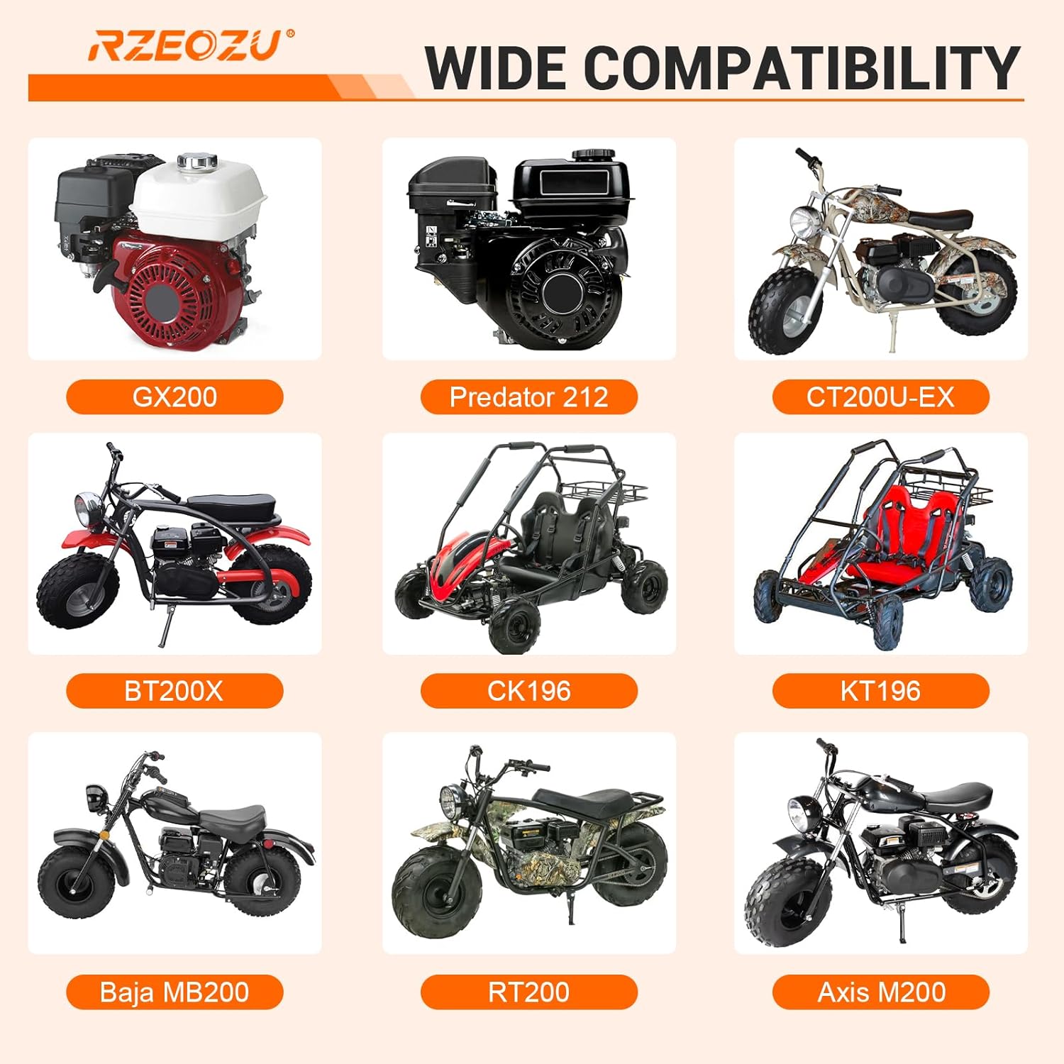 212cc Mounting Top Throttle Plate Linkage Bracket Kit Replacement for Predator 212 224 196cc GX160 GX200 Engine Coleman CT200U CT200U-EX BT200X Baja MB200 Mini Bike Go Kart Parts