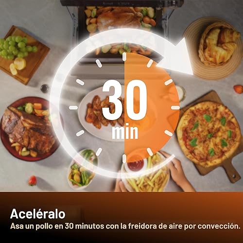 Miniatura 5 de Typhur Horno de sincronización con sonda inteligente inalámbrica de termómetro de carne, 12 en 1 freidora de aire tostadora, combo de horno