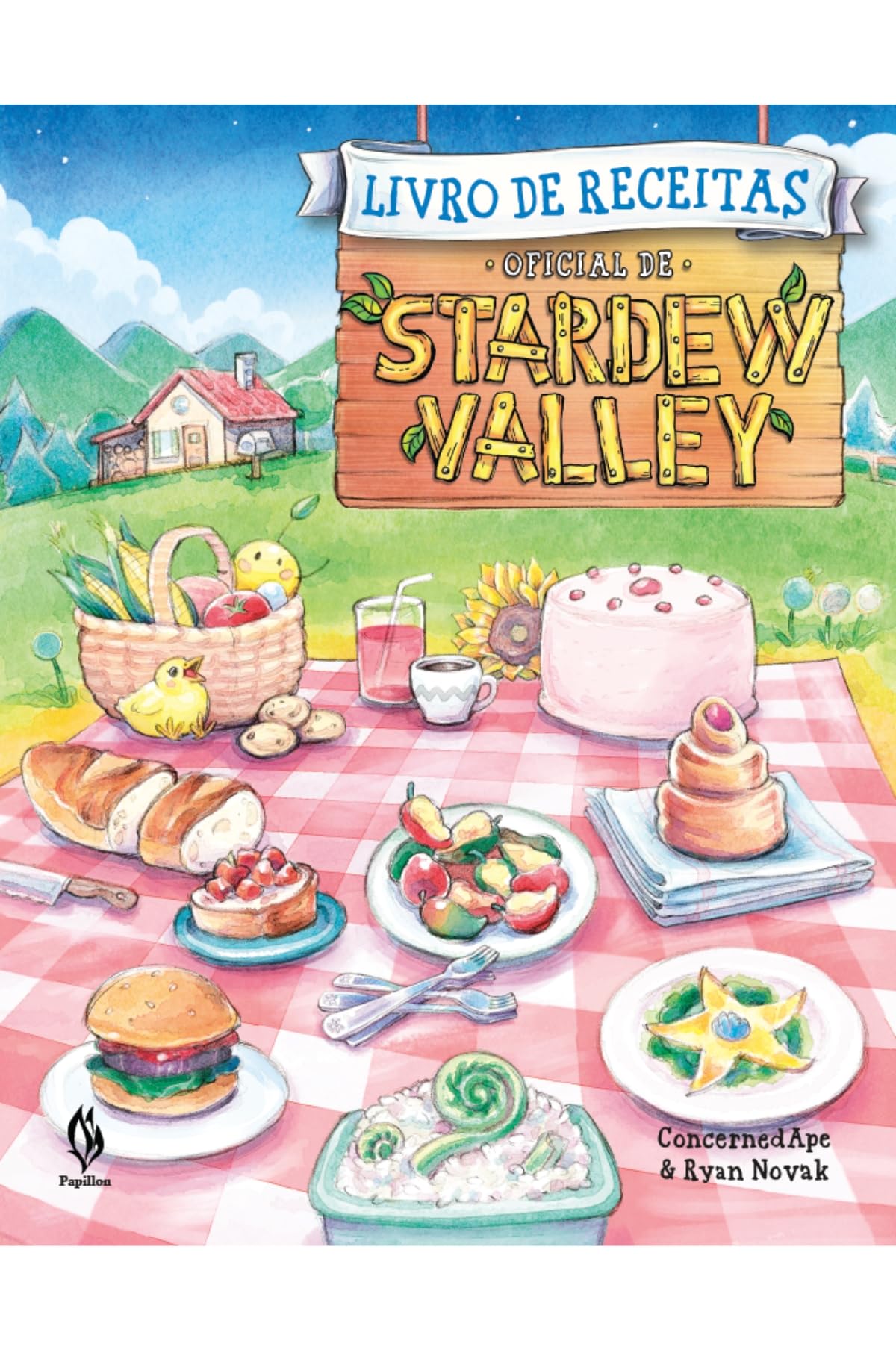 Livro de receitas oficial de Stardew Valley - Capa dura (Acompanha Flâmula)