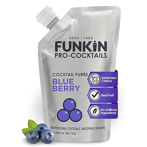 Miniatura 66 de Funkin puré de frutas fruta real, dos ingredientes, mezclador natural para cócteles, bebidas, batidos vegano, sin OMG, sin gluten (2.2 libras)