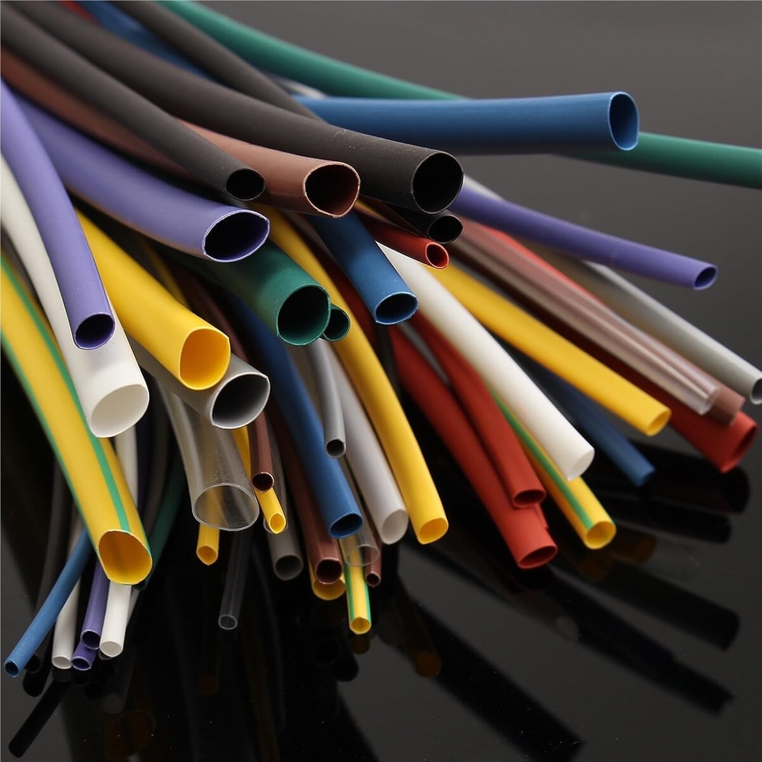 100 Meters Heat Shrink Tube 22mm 2:1 Polyolefin Cable Sleeve Insulating Colorful Red Yellow Blue Green Black Transparent(Transparent)