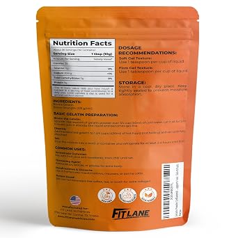 Gelatin Powder Unflavored 1.3 lbs Bulk Bag - Gelatina Sin Sabor en Polvo - Product of USA - Perfect for Desserts, Baking & Cooking - Supports Hair, Skin & Nails