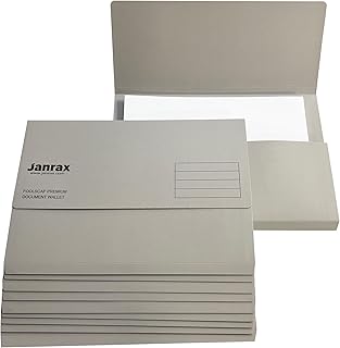 10 x graue Dokumententaschen aus Kanzleipapier