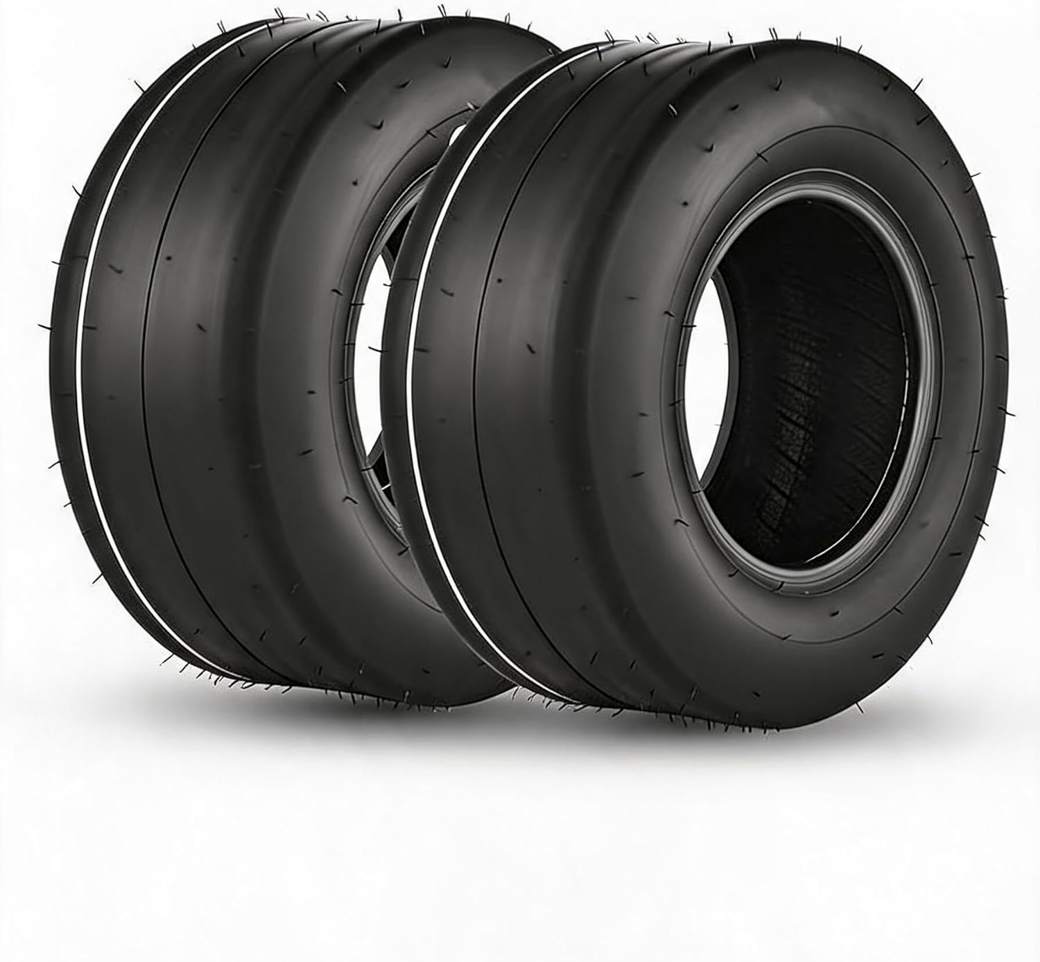 Heavy Duty Turf Tire for Lawn Mower, Garden Tractor, Zero Turn, Golf Cart – 16x6.50-8, 4PR, Tubeless, 2 Pack, Replacement Rubber, No Rim, Specs: 16x6.5-8 4PR, Rim Not Included
