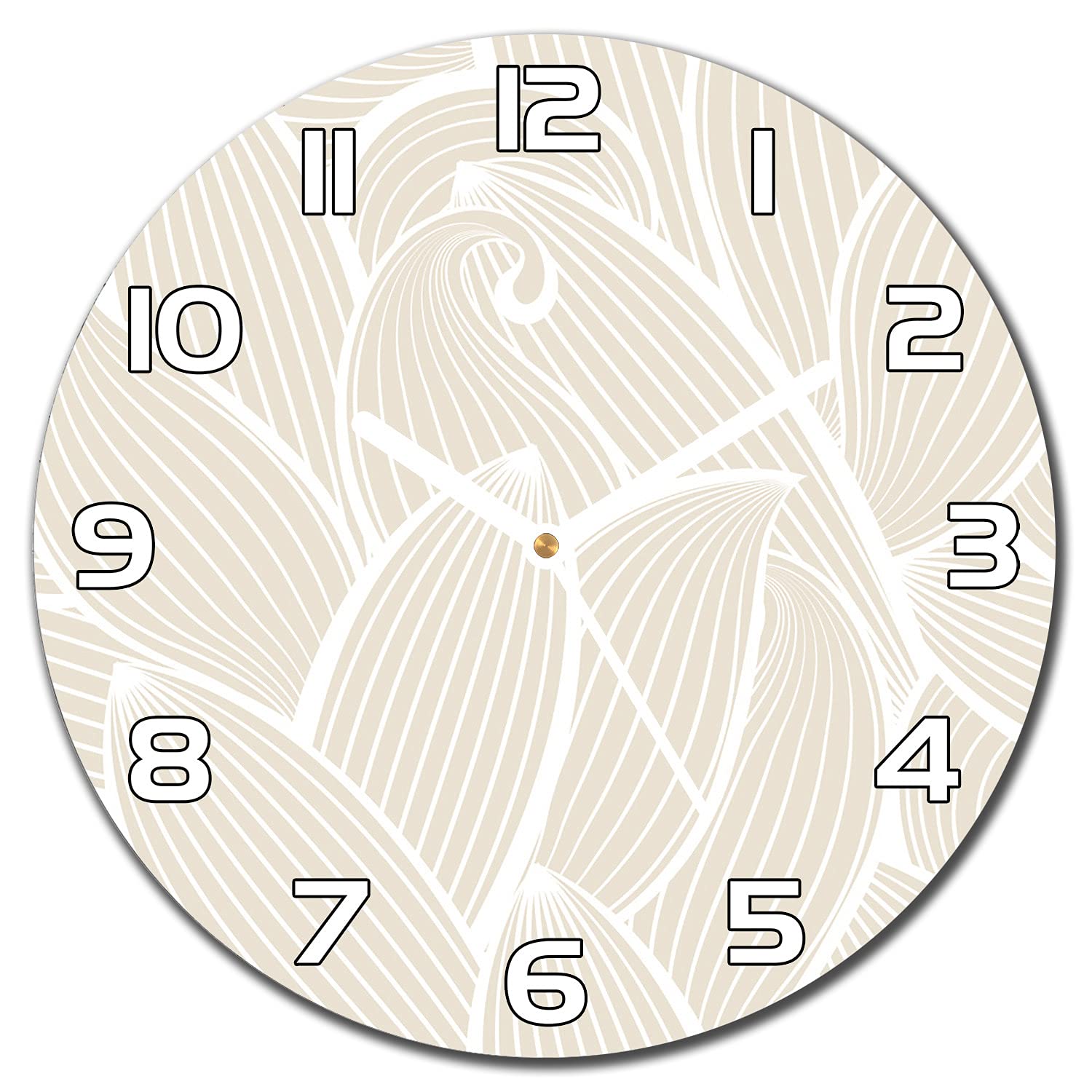 Horloge murale en verre de cuisine 30cm Coloray pour salon au design abstrait