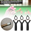 VGEBY Billiard Cue Tip Clamp,3 Set Snooker Billiard Pool Cue Tip Clamp Suppressor Elastic Rubber Fastener Repair Tool gallery image