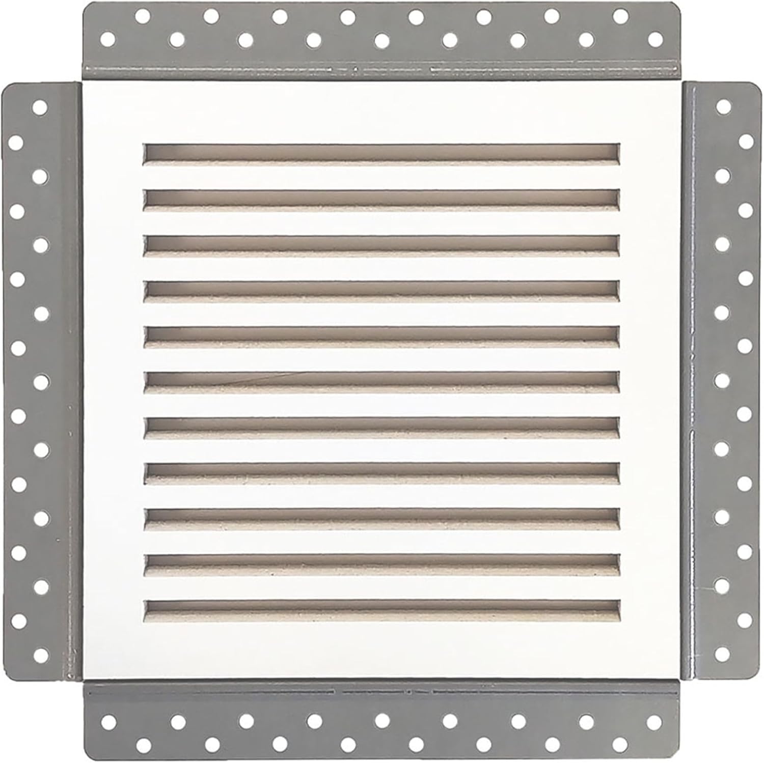 Best 10″ x 10″ Removable Magnetic Exhaust Fan Grill, Triple Fiber Reinforced Cement Board Exhaust Fan Cover, 24-Gauge Steel Paintable Cold Air Return Cover for Drywall & Ceiling, BA-Exhaust-FBA