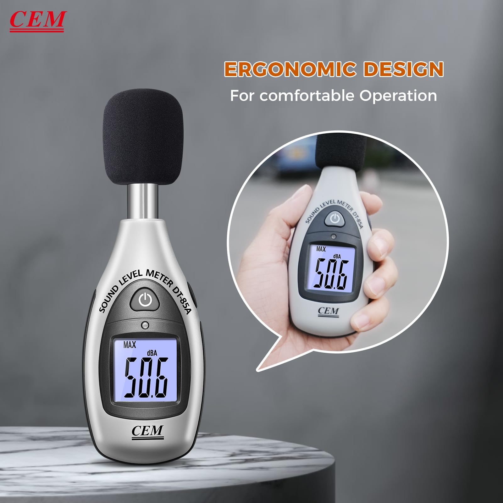 Noise Measurement Device CEM Digital Sound Level Meter - 30-130 DB ...