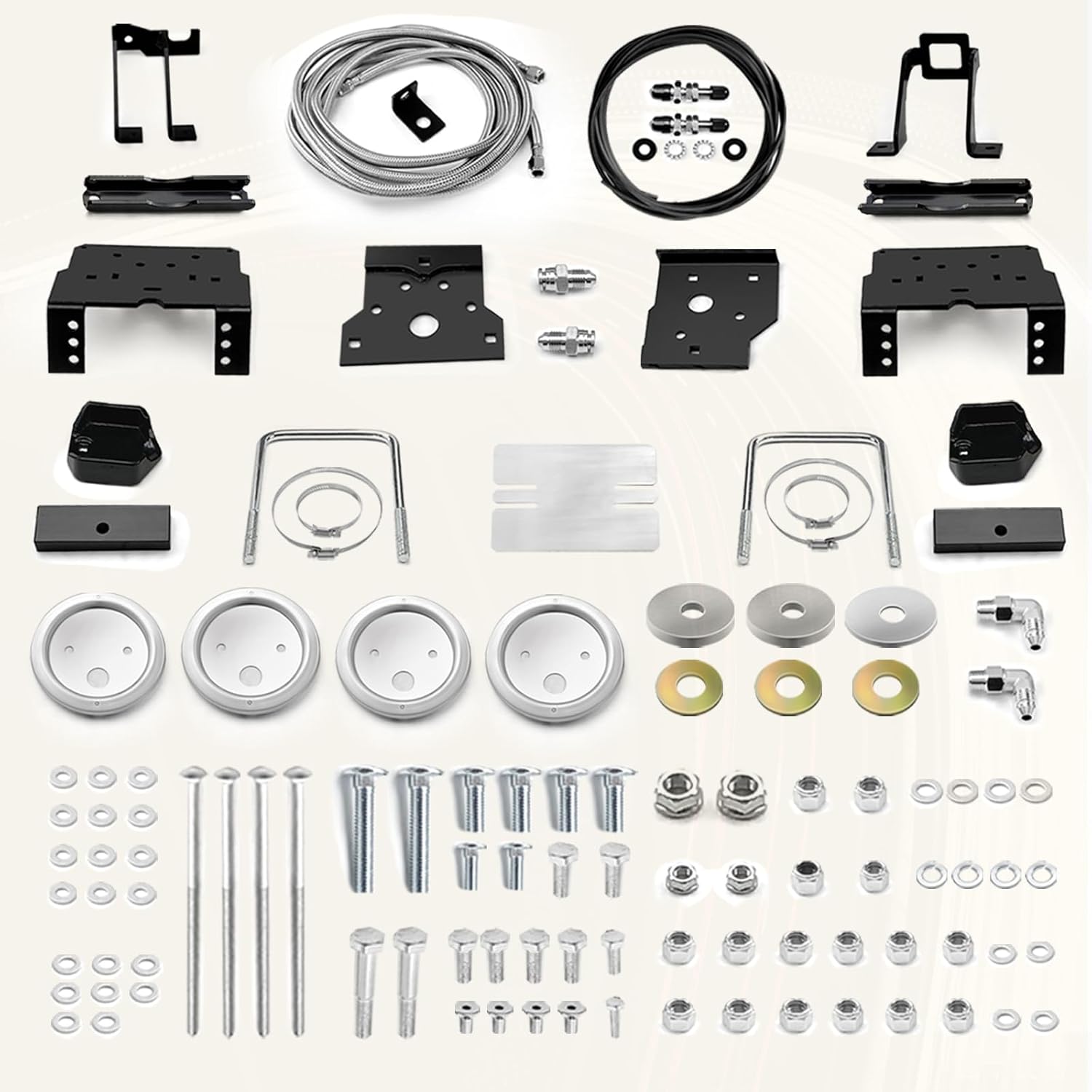 MILLISEC Rear Air Spring Bags Suspension Kit Compatible with 2011-2016 Ford F-250 and F-350 4WD Pickups Air Helper Spring Kit Load Leveling Capacity 5000 lb Replaces# 89396