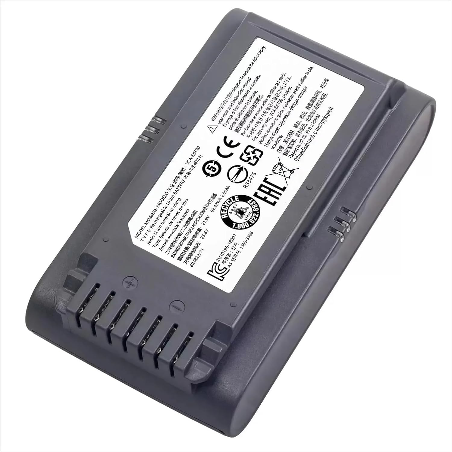 Sweeper Battery VCA-SBT90 ，Compatible For Samsung， Vs9000 Jet90 Jet75 Cordless Handheld Vacuum Cleaner Battery Replace Battery(4000mAh)