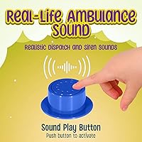 Vista 5 de Tienda de campaña desplegable de ambulancia para niños con sonidos, kit de médico y pozo de pelotas para niños pequeños y mayores, juguete