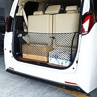 Vista 6 de Red de carga trasera para automóvil, red organizadora de almacenamiento elástica ajustable, red de almacenamiento de carga para maletero, ajuste