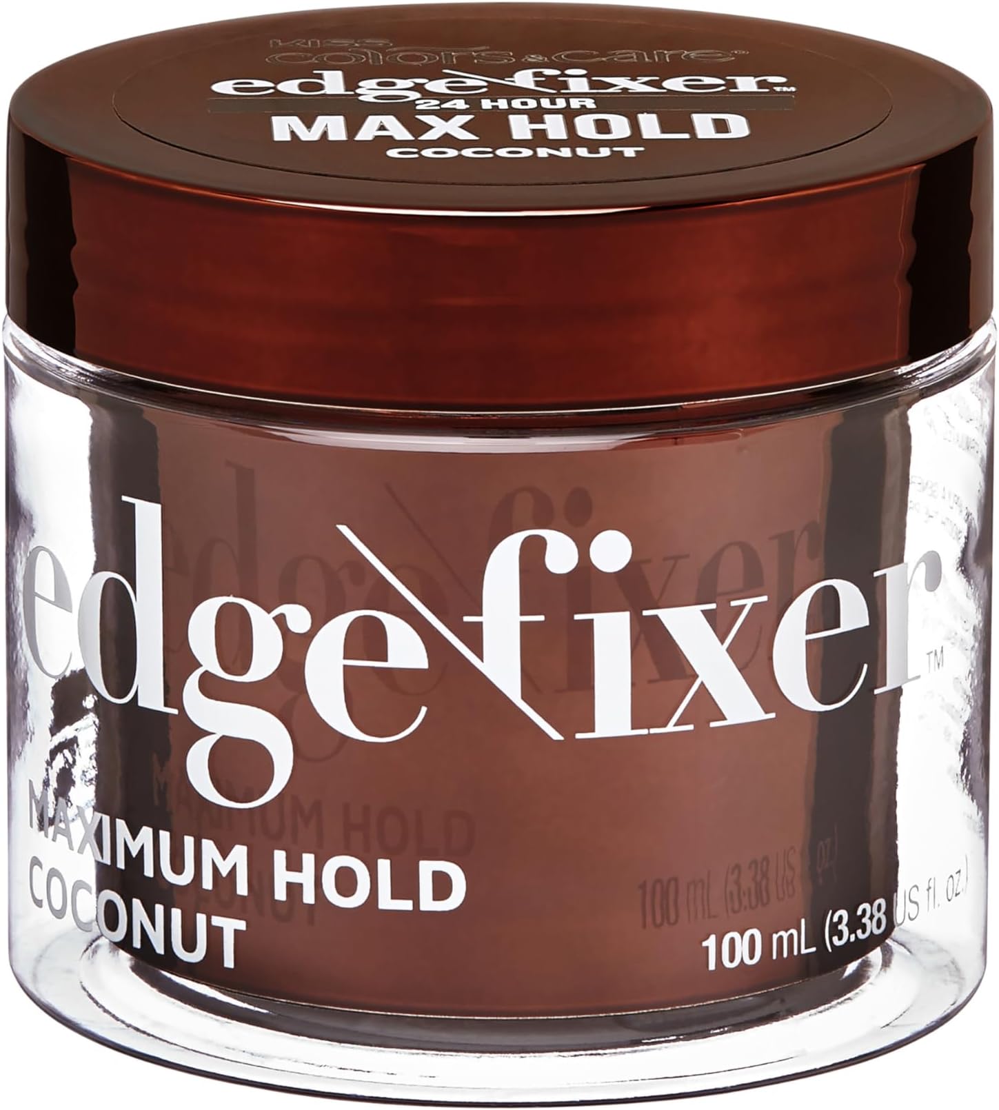 - 24 Hour Maximum Hold Scented Edge Fixer, Biotin B7 Infused, All Hair Types, Non-Greasy Gel, No Flaking, 100 mL (3.38 US fl. oz.) - Coconut Scent