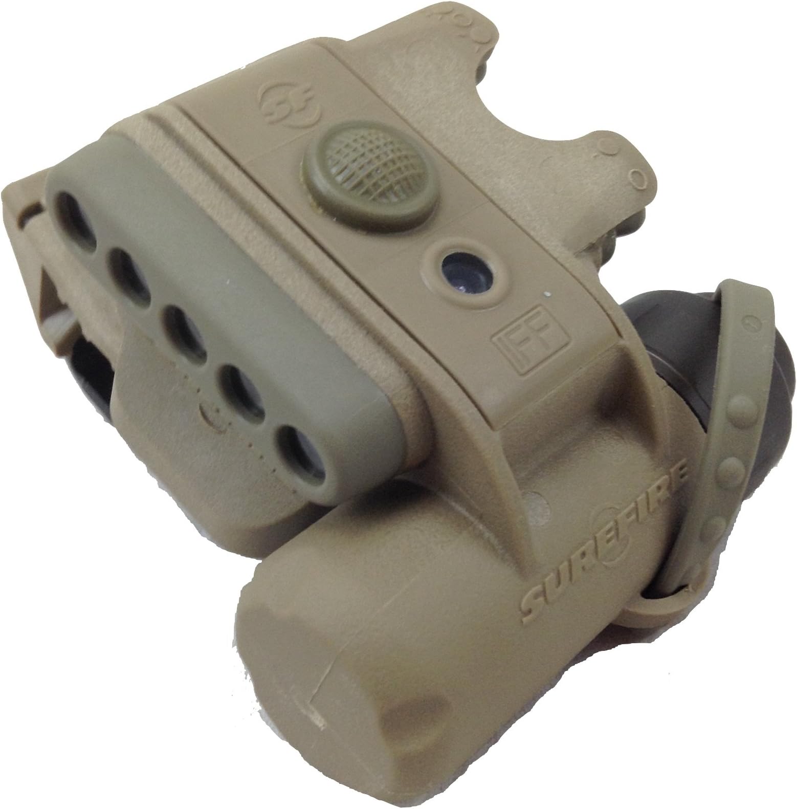 SureFire Helmet Light, 3V, 1.4-19.2 LU, IR/WH/IR LEDs, Tan