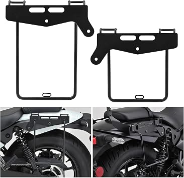 Saddle Bag Support Brackets Motorcycle Side Luggage Racks Saddlebags Skid Plates for Kawasaki Eliminator SE 500 Eliminator SE 500Left and Right