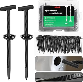 Intrestio 150PCS Nylon Universal Cable Tie Buckle, Quick Fix Heavy Duty Zip Ties with Pin & Button Design, Strong EasyUse Multipurpose Cable Tie Buckle Zip Tie for Car Daily Repair