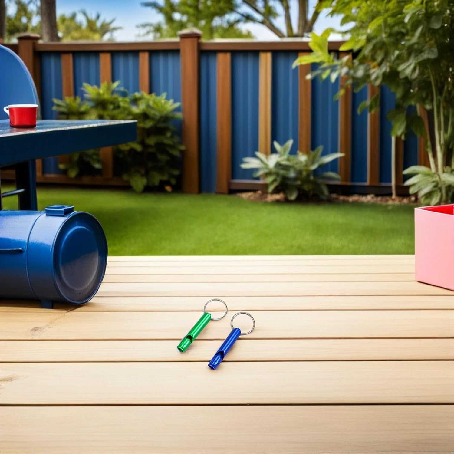 56pcs Emergency Survival Whistles with Keychain Aluminum Loud Distress Signal Whistle Set Multipurpose Outdoor Safety for Camping Hiking Boating and Sports