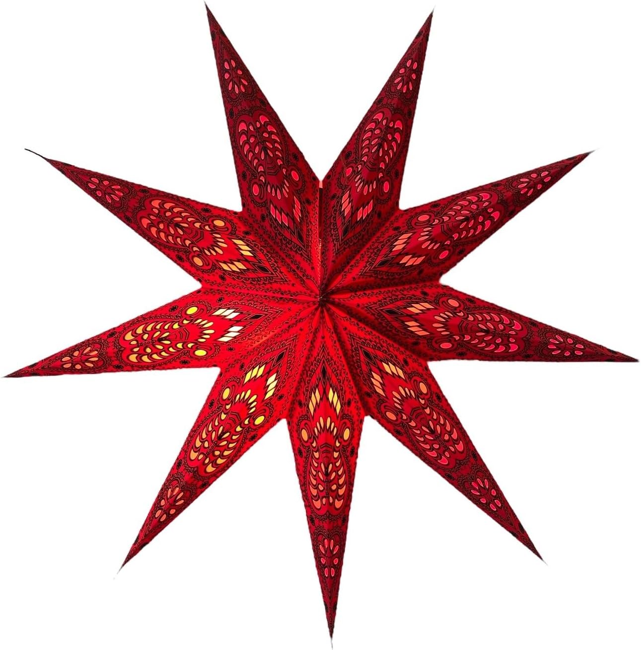 Om Gallery Om Paper Star Lantern - Red Ganesha