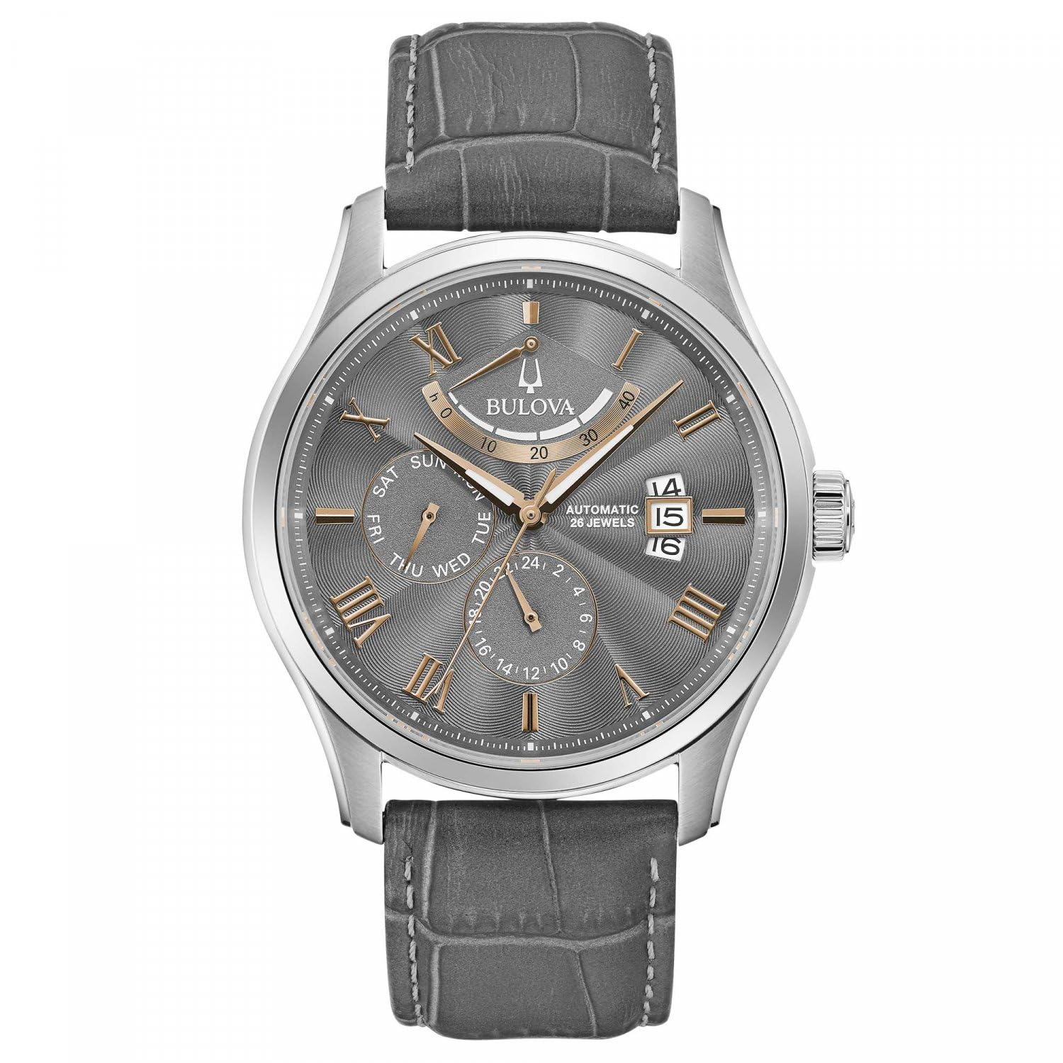 Bulova Reloj clásico de 6 manecillas Power Reserve para hombre