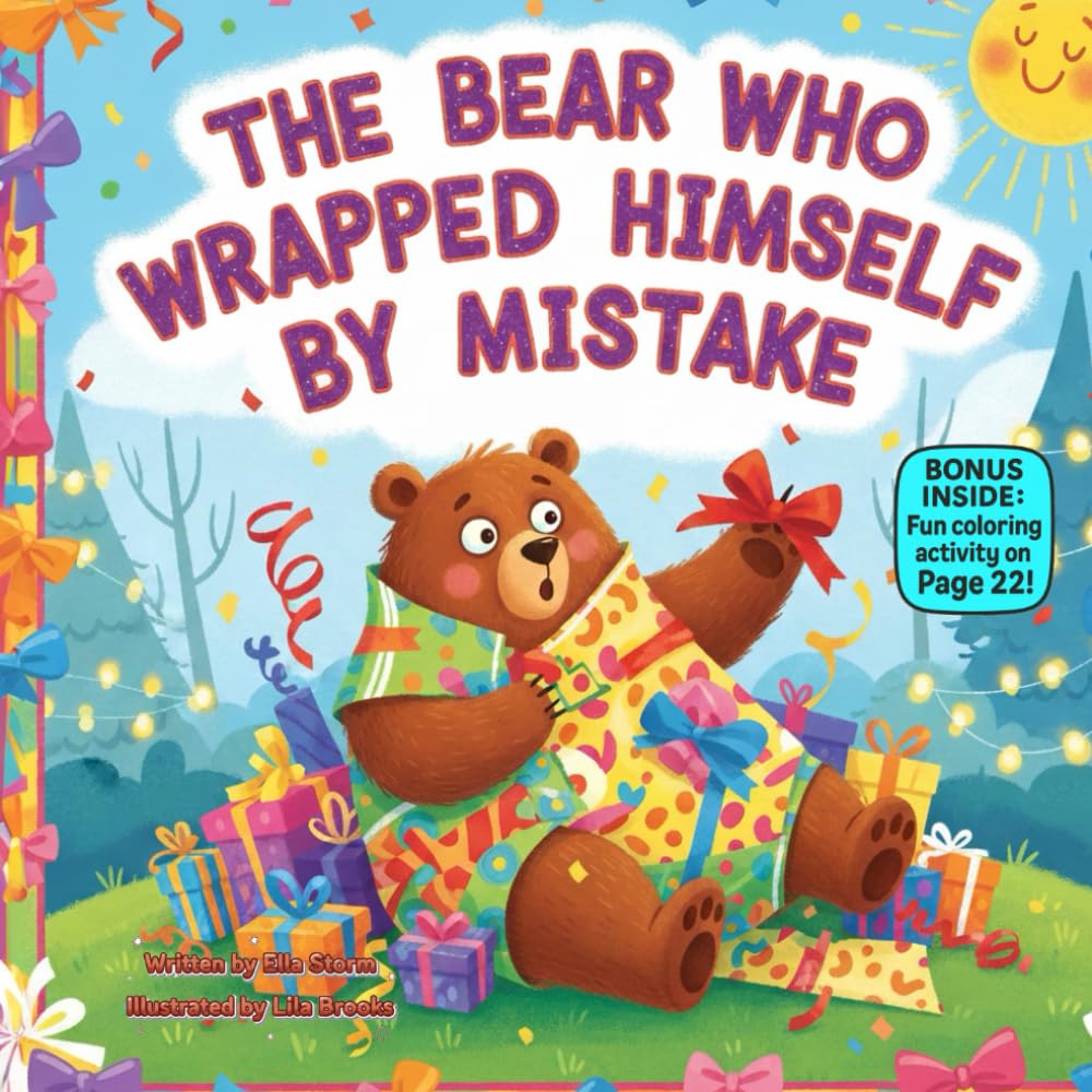 The Bear Who Wrapped Himself by Mistake: A Funny Rhyming Christmas Story About Teamwork and Learning from Silly Mistakes