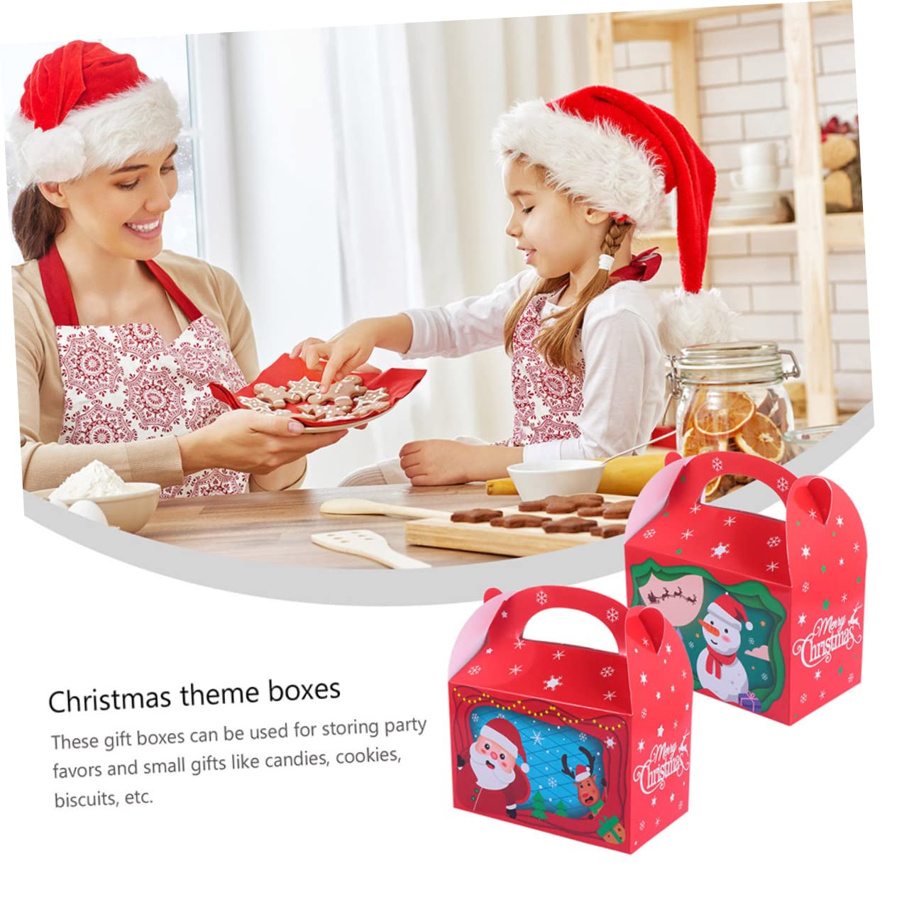 Cabilock 3 Juegos Cajas Navideñas Cajas Para Ropa Para Galletas Navideñas Para Camisas Para Para Dulces os Contenedores Para Dulces Uds * 3