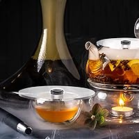 Vista 2 de 6 fundas para tazas de pistola de ahumar, tapas de infusor, fundas de bebidas de cóctel, accesorios para pistolas de fumar para copas de vino