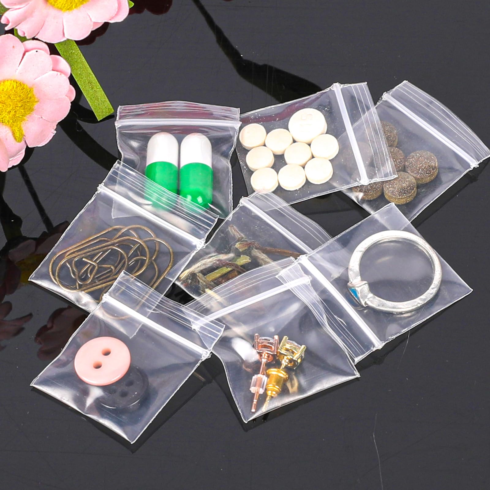 Sacchetti Con Cerniera, Confezione Da 3 X 5, 2000 Sacchetti Trasparenti In Plastica Per Gioielli Con Cerniera In Polietilene Spesso 2 Mil Sigil~p118404999 - Foto 6