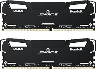 Timetec Pinnacle Konduit 32GB KIT(2x16GB) DDR4 3200MHz PC4-25600 CL16-20-20-40 XMP2.0 Overclocking 1.35V Dual Rank Compatible for AMD and Intel Desktop Gaming PC Memory Module - Black