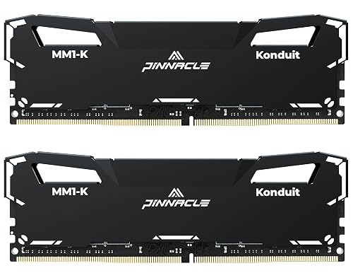 Timetec Pinnacle Konduit Kit 16GB (2x8GB) DDR4 3200MHz PC4-25600 CL16-18-18-38 XMP2.0 Overclocking 1.35V Compatible with AMD and Intel Desktop Gaming PC Memory Module RAM - Black