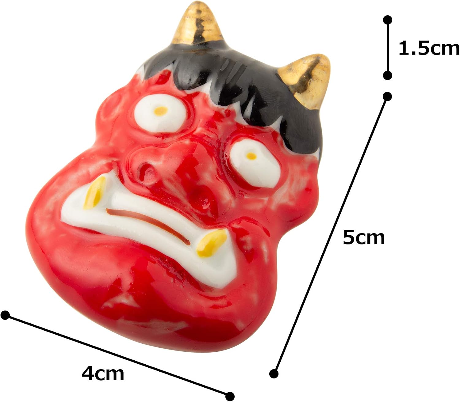 Tamaki T-753460 Chopsticks Holder, Red Demon, Red, 2.0 x 1.5 x 0.7 inches (5.2 x 3.8 x 1.8 cm), Made in Japan