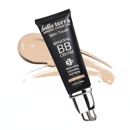 Miniatura 16 de Bellaterra Cosmetics BB Cream Tinted Moisturizer, Fundación 1.69oz - Dark 108 101 Feria,102 luz,40.9 in Medium,105 Bronceado Medio,107 Bronceado