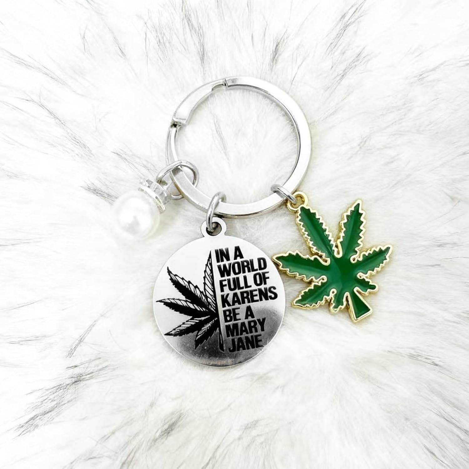 Marijuana Gifts for Women Men Cannabis Keychain for Christmas Birthday Funny Weed Leaf Gifts for Pot Smokers Stoner Cannabis Weed Lover Best Friends Mom Dad Marijuana Leaf Jewelry Pot Weed Keyring