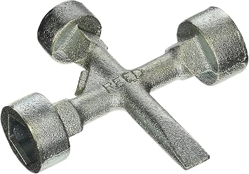 Reed Tool MKH10820 Meter Box Key for Large Mueller and 1-Standard Pentagon (3)