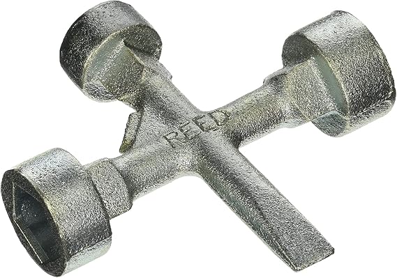Reed Tool MKH10820 Meter Box Key for Large Mueller and 1-Standard Pentagon (3)