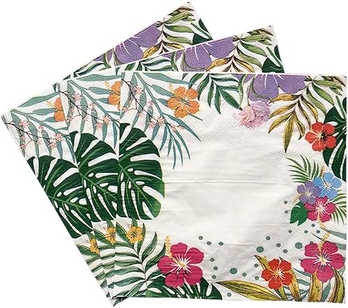 Miniatura 2 de Bamsod Servilletas florales de papel de 13 x 13 pulgadas, 100 unidades, servilletas decorativas para Decoupage, servilletas de flores bonitas de