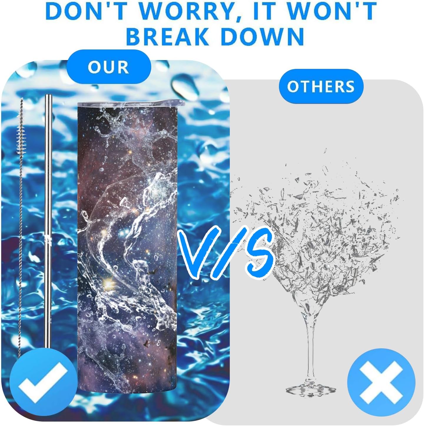 Vintage Butterfly and Cherry Stainless Steel Insulated Tumbler with Lid - 20oz Floral Travel Mug,Reusable Metal Straw & Brush, Double-Wall Vacuum Bottle Cup for Hot and Cold Drinks Gifts - Image 5